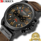 CURREN Men Watch Top Brand Men Military Sport Wristwatch Leather Quartz Watch US