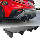 Universal Rear Diffuser Underbody Assembly 22x20 Inches Unpainted Black - ABS (For: CRX)