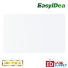 Pack of 500 Clear CR80 Standard Size PVC Cards | 30 mil Thickness by easyIDea