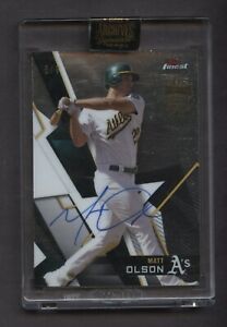 New Listing2021 Topps Archives Signature Series Matt Olson Oakland A's Signed AUTO 8/9