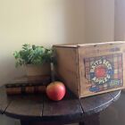 Rare Small Size Apple Wooden Crate Vintage Antique Minneapolis Batts Best Label