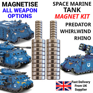 Space Marine Predator Rhino Whirlwind Magnet Kit Magnetise Magnetize Magnetizing