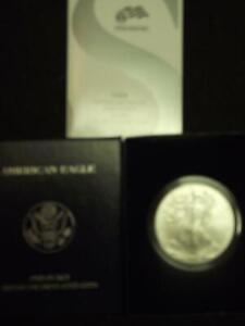 2008-W BURNISHED SILVER EAGLE, Direct from the US Mint,With Original Box & COA's