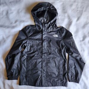 The North Face Youth M Dryvent 10-12 Black Hooded Zip-up Athletic Active Jacket