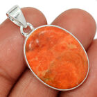 Composite Coral 925 Sterling Silver Pendant Jewelry CP42153