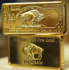 10 Gram 100 Mills .999 Fine Gold Collector Bar.........Free Shipping From Ohio