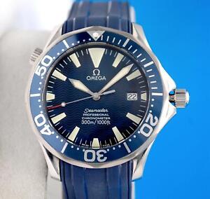 Mens Omega Seamaster 300M Professional Chronometer watch 41MM Blue Dial 2255.80