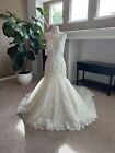 wedding gown 21711 - BS12F trumpet F9 off white lace size 12