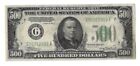 1934-A $500 FEDERAL RESERVE NOTE, CHICAGO, FR-2202G, ORIGINAL VF+, LOOKS BETTER!