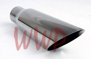 Stainless Steel Weld On Angle Cut Exhaust Tip 2.5