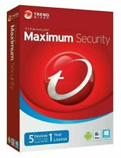 TREND MICRO MAXIMUM SECURITY 2022 - 5 PC DEVICE FOR 1 YEAR - Download