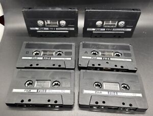 Lot of 16 Mixed Cassette Tapes, TDK SA90 High Bias Type II,MX110,Fuji & 9 Cases