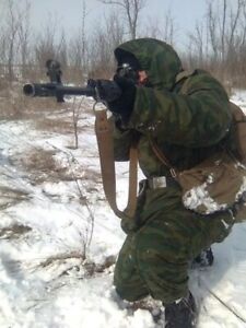 Russian Army Spetsnaz 45 Regiment Airborne Winter Suit VSR-98 Flora Chechen War