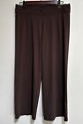 Cabi Sz S Brown Wide Leg Stretchy Crop Pants,Lagenlook,Relaxed Pull On,Travel