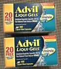 Advil Liqui Gels Minis, 200 Liquid Filled Capsules, Exp 10/2024 Ibuprofen  2x100