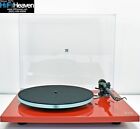 rega Planar 3 Red Turntable /glass-platter dustcover/RB330 arm AUTHORIZED-DEALER