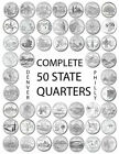 1999 - 2008 P&D Complete 50 State Quarters Set U.S. Mint Rolls 100 State Coins