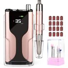 Belle Professional Brushless Nail Drill Machine Rechargeable Portable-Rose Gold