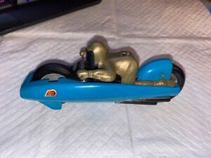 VINTAGE SSP BONNIE BIKE MOTORCYCLE KENNER PRODUCTS 1970 BLUE WORKING CONDITION.