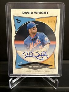 2023 Topps Brooklyn Collection David Wright On Card Auto 50/75