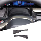 Carbon Car Dashboard Side Panel Triangle Sticker Trim For BMW 5 Series G60 2024+