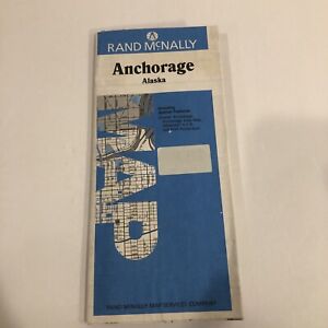 New ListingRoad Map, Anchorage, Alaska Rand McNally Map, USED with Wearing