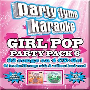 Party Tyme Karaoke - Girl Pop Party Pack 6[4 CD][32+32-Song Party Pack]