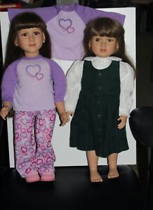 New ListingMy Twinn Poseable Doll Long Brown Hair Brown Eyes 1996 / 1997 - Lot of 2