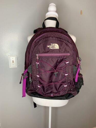 North Face Borealis Backpack Purple Black Laptop Compartment Pockets T196/T596