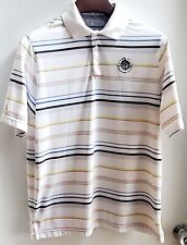 Forest Hills Country Club Golf Polo Shirt Rockford IL Men's LG Antiqua Whi/Mult