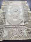 Antique and Lovely Circa 1860 Brussels Lace W/Point De Gaze Tablecloth 262x183cm