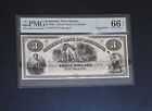 1860's $3 CITIZENS BANK OF LOUISIANA - NEW ORLEANS ~PMG 64~ CHOICE UNCIRCULATED
