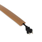 Single Cord Cable Wire Wall and Floor Cover Concealer Protector Brown