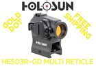 HOLOSUN HE503R-GD Micro Gold Dot Sight MULTI RETICLE