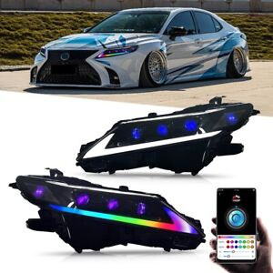 New RGB LED Headlights For Toyota Camry XSE XLE SE LE TRD 2018-2024 Head Lights (For: 2021 Toyota Camry)