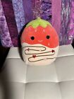Squishmallows Scarlet the White Chocolate Strawberry Valentines 8 inch Plush Toy