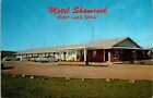Motel Shamrock Spirit Lake Iowa Postcard