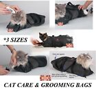 CAT GROOMING Nail Clipping Bathing Travel BAG NO BITE SCRATCH RESTRAINT SYSTEM
