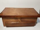 Vintage Solid Wood Single Drawer Storage Box  Unbranded Pre-owned