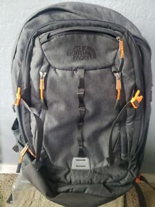 The North Face Backpack Surge II Transit Orange & Gray
