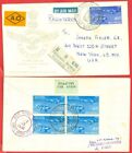 India Air Force Silver Jubilee Registered FDC Cover to USA Signed by POSTMASTER