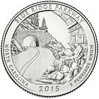 2015 S Blue Ridge Parkway NP Quarter. ATB Series Uncirculated From US Mint roll.