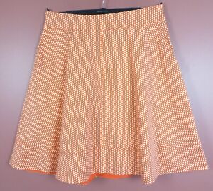 SK18739- NEW LANE BRYANT Women Stretch Cotton A-Line Flare Skirt Pocket Dot 20
