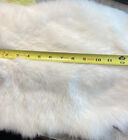 Rabbit Fur Pelt White/Off White Genuine Leather Soft Single Pelt # 1 grade