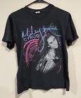 Vintage Miley Cyrus 2009 Wonderworld Tour T Shirt Size Small Black Pop Music Y2K