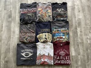Y2K Harley Davidson Motorcycles Graphic Shirt Lot Biker Wholesale