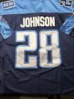 Chris Johnson Tennessee Titans Signed Autograph jersey.  Reebok On field/size 54