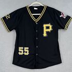 Pittsburgh Pirates Jersey YOUTH XL Josh Bell #55 Black Button Up SGA MLB Boys