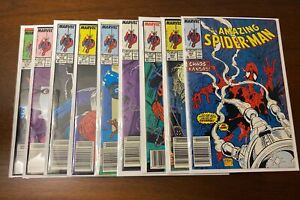 Amazing Spider-Man (1962) 302-310, High Grade Run, Keys: 303 306 307 308 309