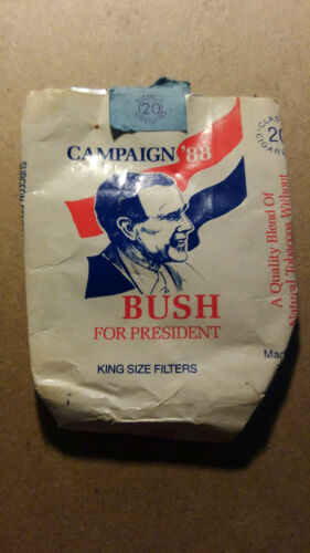 Vintage Cigarette Pack George Bush 1988 Campaign Bush for President - Empty
